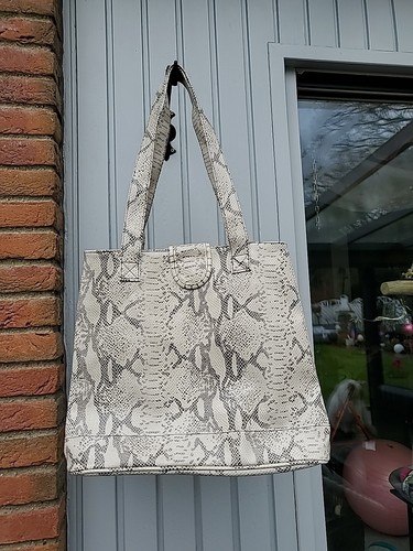 Kunstleder tasche beige braun - kunstleder,