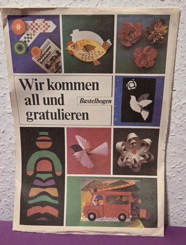 Ddr bastelbogen wir - ddr, kommen