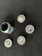 Damen Ring Edelstahl Mit 5