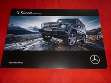 MERCEDES W463 G-Klasse G 350 d G 500 AMG G 63 AMG G 65 Prospekt Brochure 2017