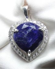 💙 Saphir Herz Anhänger 925