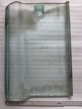 alter historischer Glas Krempziegel Linkskremper 1654 Dachziegel Denkmal 25x36 