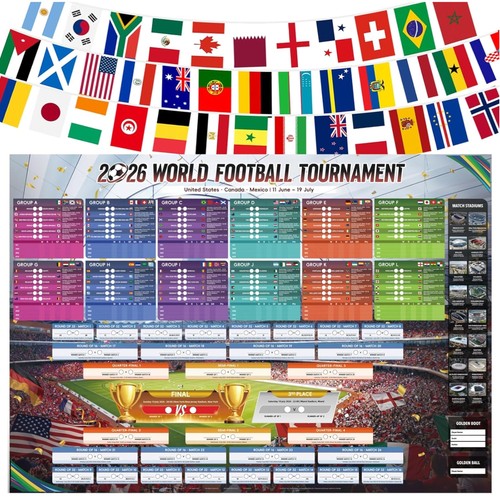Fußball 2026 wandtafel - fußball,