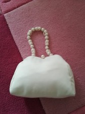 Brauttasche Braut Tasche mit Perlen ganz raffiniert NEU Hochzeit Schaut toll aus