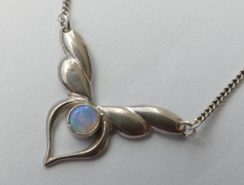 Collier opal cabochon silber - cabochon,