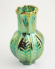 Zsolnay Eosin Vase - Wheat