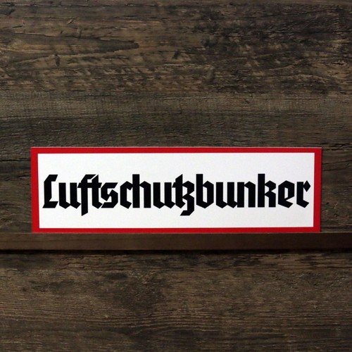 Schild luftschutzbunker - schild,