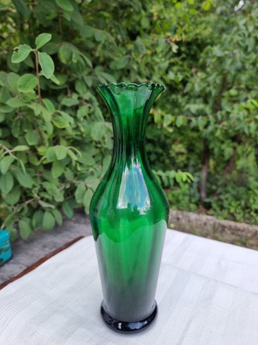 Vintage antik glasvase - vintage,