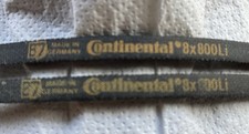 2 Keilriemen 8 x 800 Li Continental für Uhrmacherdrehmaschine