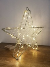Metall Draht Stern 30 LEDs