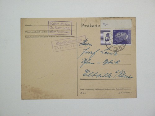 785 postkarte - dr,