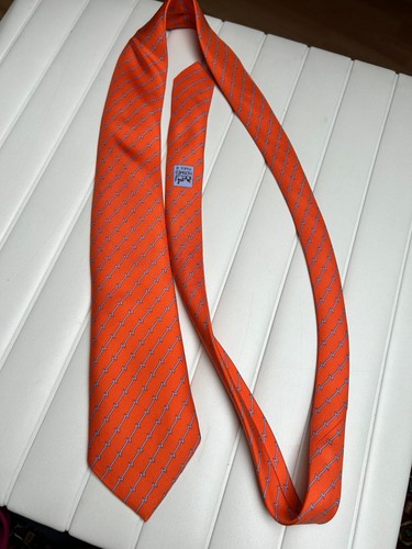 Hermès krawatte orange - krawatte, –