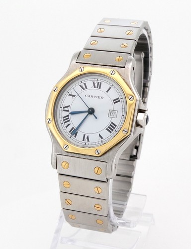 Cartier santos octagon 30mm - santos,
