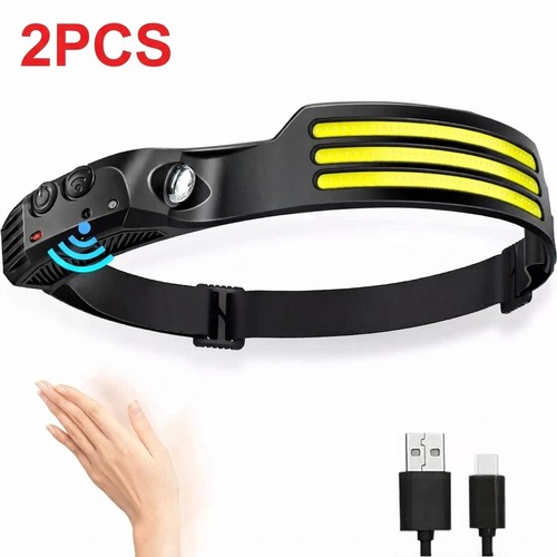 Stirnlampe cob led super - 2x, cob+led