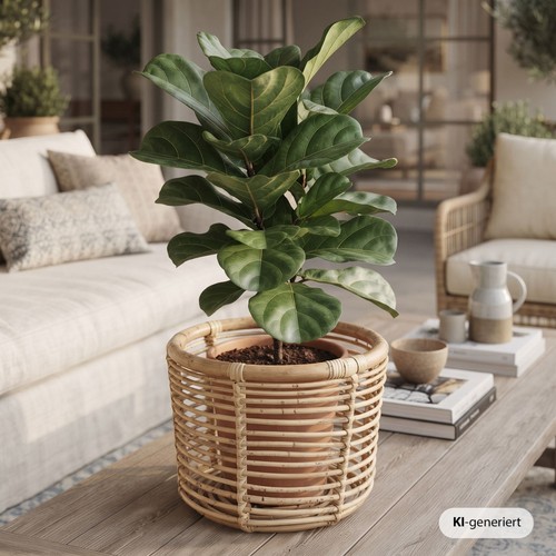 Rattan aufbewahrungskorb natur - rattan,