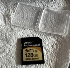 Lexar professional 128gb 600x speed. SD card. SDXC.