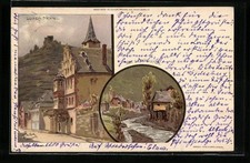 Künstler-AK Carl Biese: Lorch am Rhein, Straßenpartie, An der Wisper 1898 