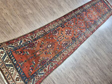 218137-Wunderschöner Original Alter Persischer Heriz,405x85 cm²,Carpet,Tappeto