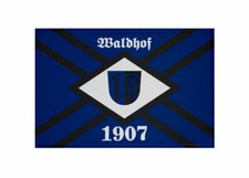 Aufnäher Waldhof 1907  Fahne Flagge Patch 9 x 6 cm