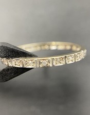 14 Karat Goldring mit Diamantsplittern in Kanalfassung | 14K / 585 Gr. 63
