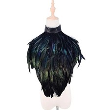 Feder cape schal kostüm hexe - cape,