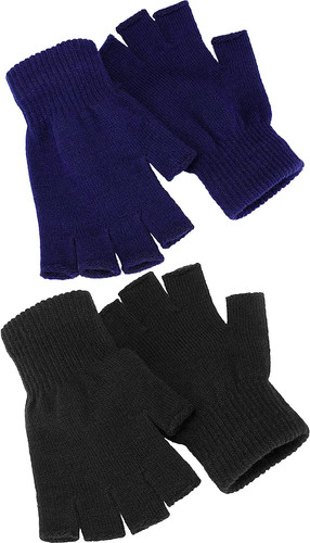 Paare halbfinger handschuhe - 2,