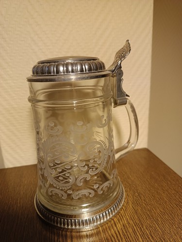 Bmf bierkrug mit deckel - mit,