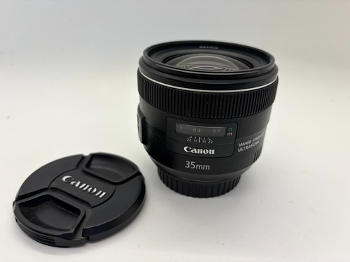 Canon 35mm is usm lens - ef, f/2