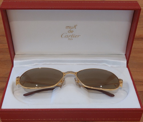 Cartier rechteck sonnenbrille - cartier,