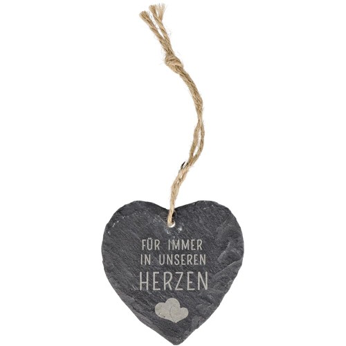 Schieferherz mit gravur - mit,