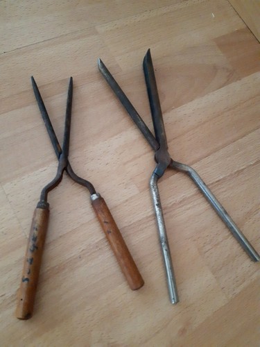 Antike lockenzangen ondolier - antike, lockenzangen,
