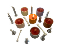 Dochthalter 90 x 15 mm - Schmelzlicht, Wachsreste,Schmelzlicht,Brenner,Altwachs