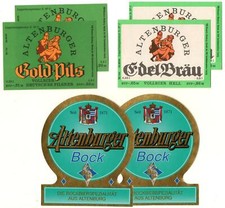 3 x 2 Bieretiketten DDR +
