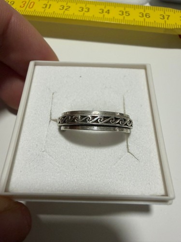 Drehring 925 silber - silber, bandring