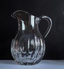 Glaskrug Wasser Krug Karaffe  Bleikristall Henkel 1 Liter Peil & Putzer -Düren ?