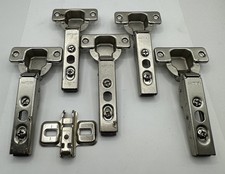 1 x Blum 74.155 -01 Eckanschl. 110° Feder Clip Montageplatte Spuren v. Flugrost