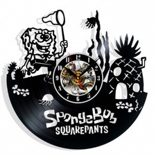 Spongebob vinyl wanduhr - spongebob,