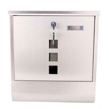 EDELSTAHL Designer Postkasten Briefkasten Zeitungsfach Zeitungsrolle Mailbox ❤️