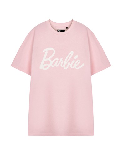 Barbie rosa white logo - white,