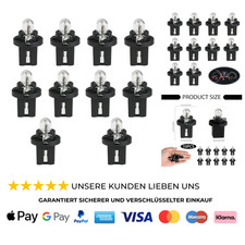 10x T5 Glühbirnen, 12V 2W