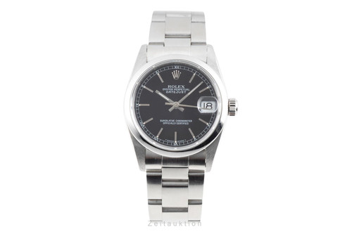 Rolex datejust black dial - rolex,