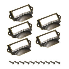 5 Etikettenhalter Griffe Eisen