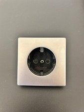 Merten Artec Fläche EDELSTAHL Einsatz für Schuko Steckdose - gebraucht
