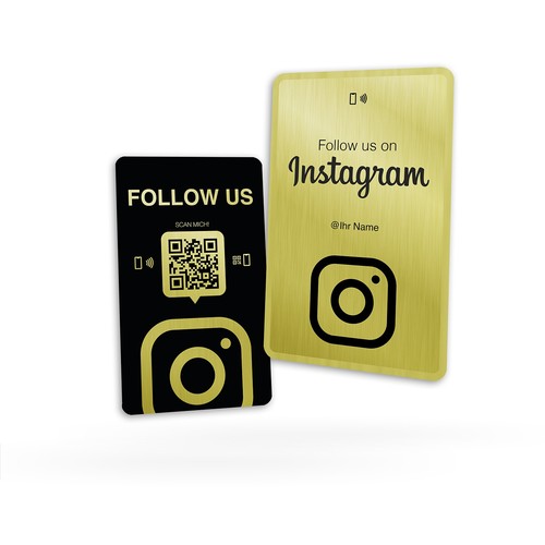 Nfc metallkarte für instagram - nfc,