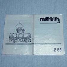 Märklin für 34475 - Anleitung/Begleitheft/Pflegehinweise - für BR E 69 der DB