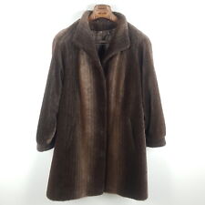 Peter Hahn Mantel Damen Gr. 42 Braun Alpaka Mohair Lamahaar Wintermantel