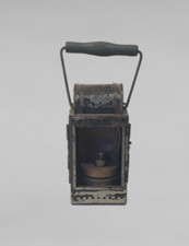 280604  alte Karbitlampe Osnabrücker Metallwerke Kamschulte Bahnlampe