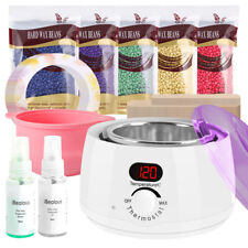 Salon Wachsgerät Set Wachswärmer Wachs Erhitzer &Wachs Bohnen Haarentfernung Wax
