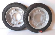 2x Rad Reifen Räder Scheibenrad Komplettrad pas f Simson Roller SR50 SR80 VRM220