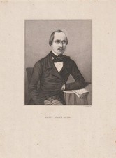 c1860 Ernst Julius Otto * Komponist Chorleiter Kreuzkantor * Stahlstich-Porträt